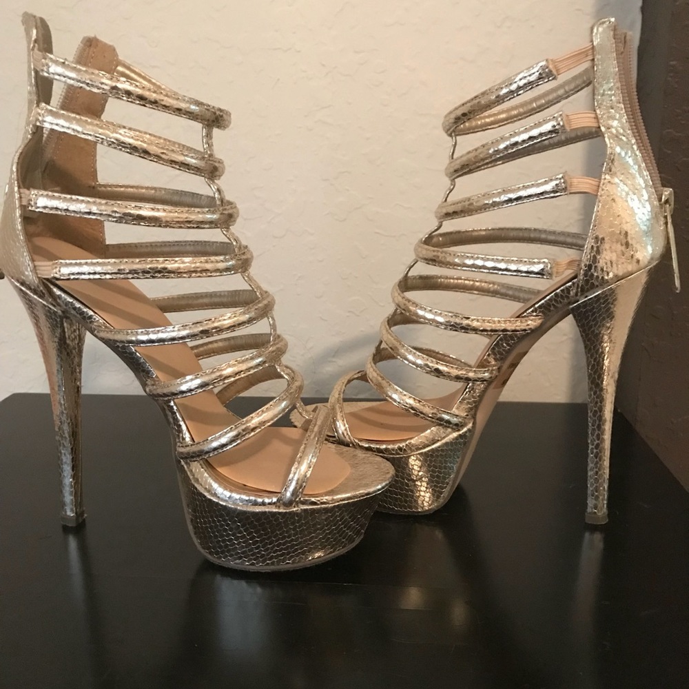 Gold heels